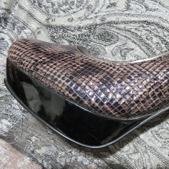 Guess by Marciano Andrea Platform Snakeskin Heels Pumps stilettos 7.5 Gorgeous! - Picture 9 of 13